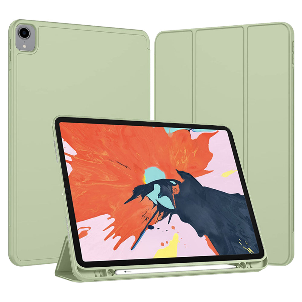 Case for Apple iPad Pro 12.9 (2022) / Pro 12.9 (2021) / Pro 12.9 (2020) / Pro 12.9 (2018), Techsuit, Flex Trifold, Matcha Green