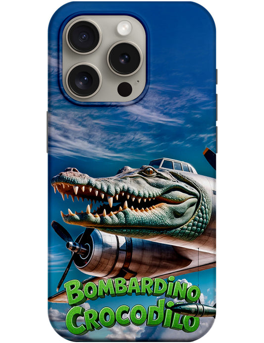 Case for Apple iPhone 14 Pro, Perfect Case, Italian Brainrot Bombardino Crocodilo, Multicolor