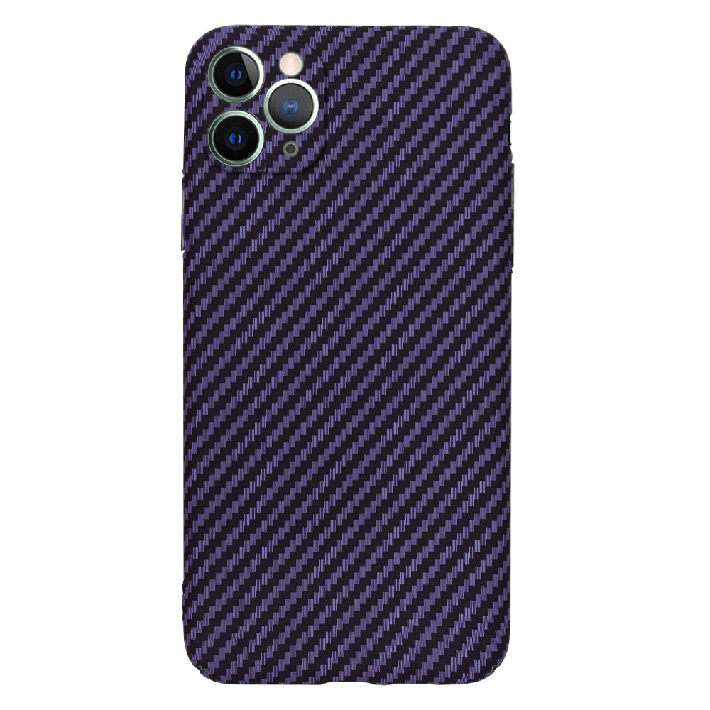 Case for Apple iPhone 11 Pro Max, Techsuit, Carbonite FiberShell, Purple
