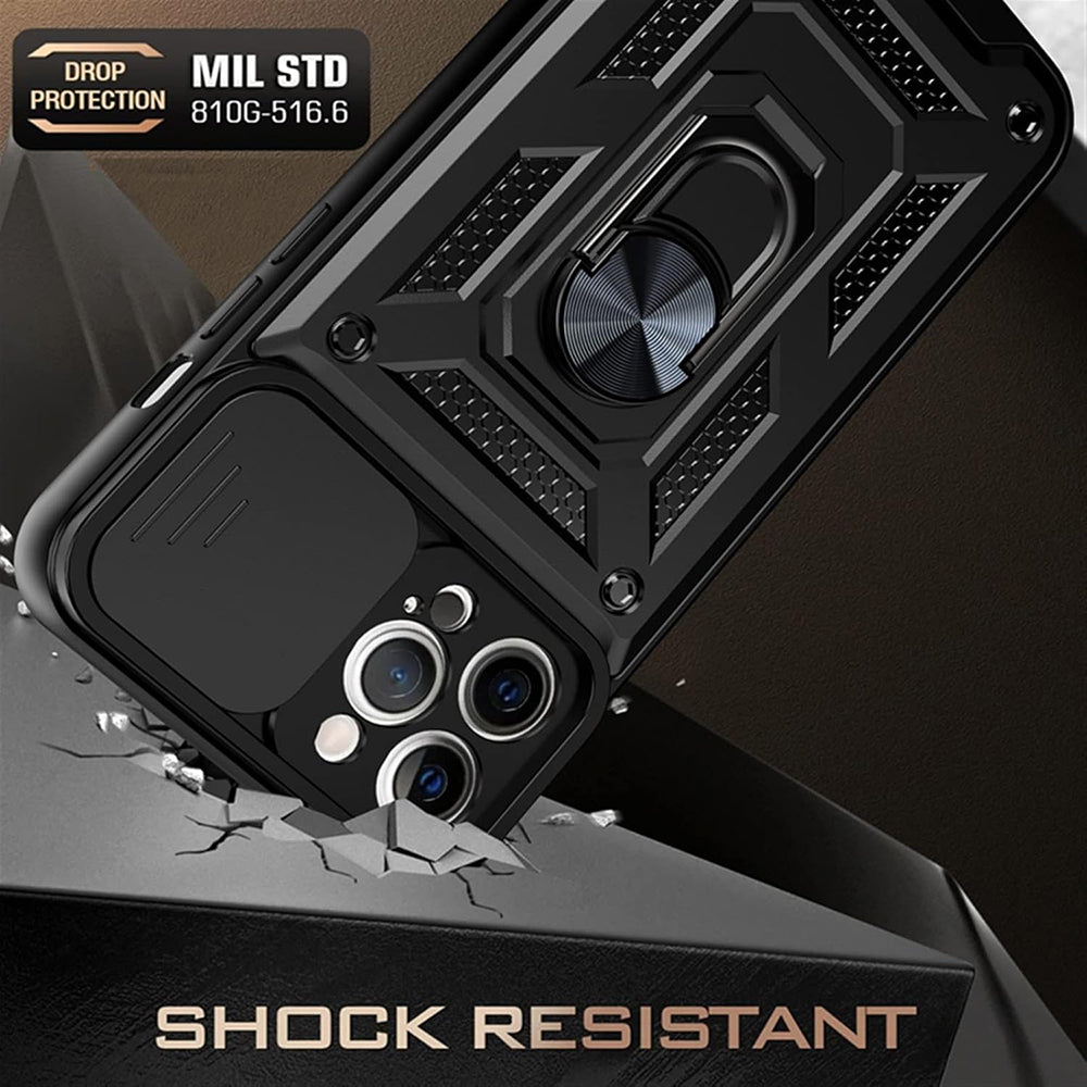Case for Apple iPhone 12 mini, Techsuit, CamShield, Black