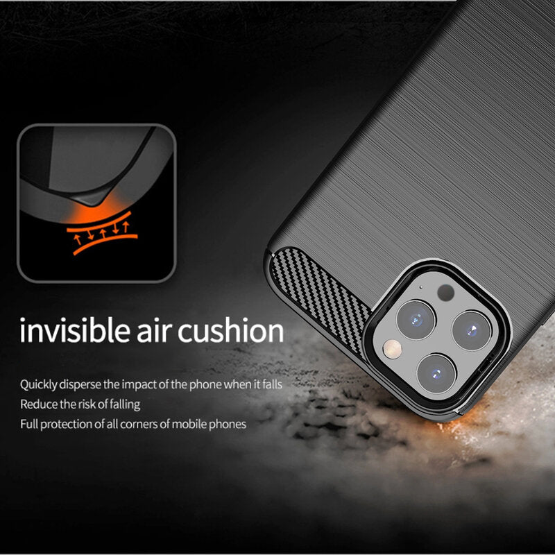 Case for Apple iPhone 13 Pro Max, Techsuit, Carbon, Black