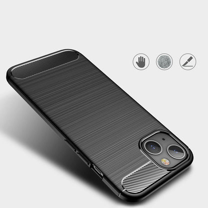 Case for Apple iPhone 13, Techsuit, Carbon, Black