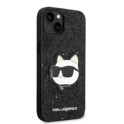 Case for Apple iPhone 14 Plus, Karl Lagerfeld, Glitter Choupette Patch, Black