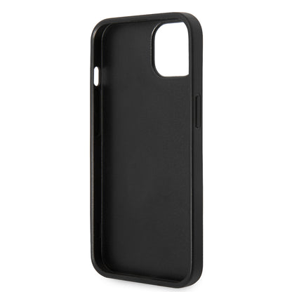 Case for Apple iPhone 14 Plus, Karl Lagerfeld, Saffiano Karl's Head, Silver