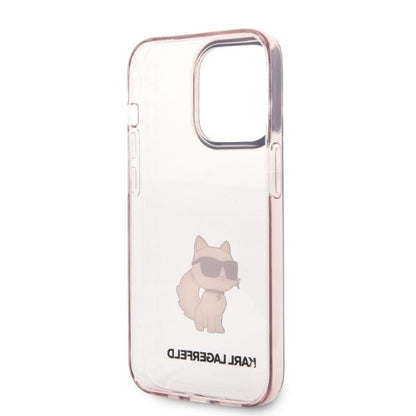 Case for Apple iPhone 14 Pro, Karl Lagerfeld, Ikonik Choupette, Pink