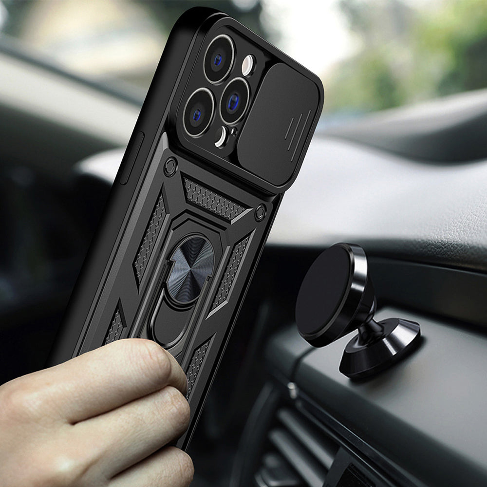 Case for Apple iPhone 14 Pro, Techsuit, CamShield, Black