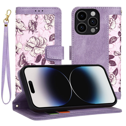 Case for Apple iPhone 14 Pro, Techsuit, FlipCraft, Purple