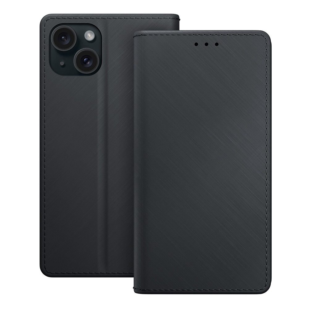 Case for Apple iPhone 15, 3MK, Wallet, Black