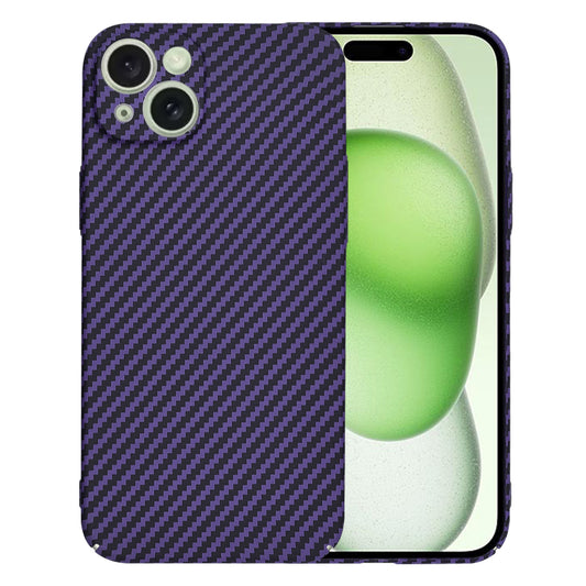 Case for Apple iPhone 15 Plus, Techsuit, Carbonite FiberShell, Purple