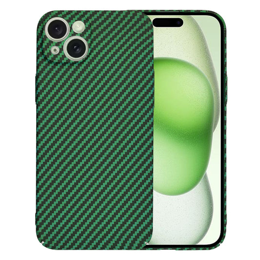 Case for Apple iPhone 15 Plus, Techsuit, Carbonite FiberShell, Green