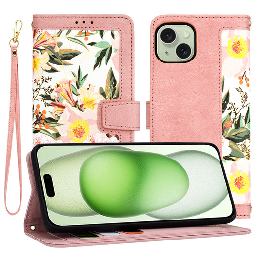 Case for Apple iPhone 15 Plus, Techsuit, FlipCraft, Pink