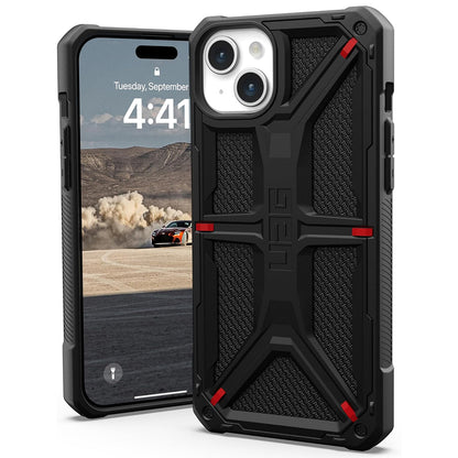 Case for Apple iPhone 15 Plus, Urban Armor Gear, Monarch Kevlar, Black