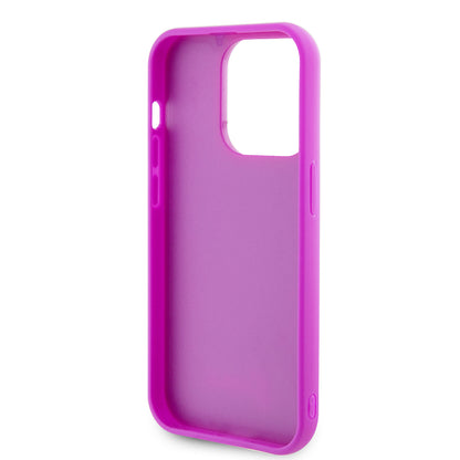 Case for Apple iPhone 15 Pro, Guess, Disco Metal Script, Fuchsia