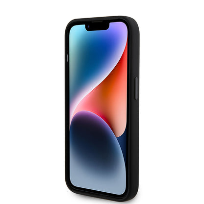 Case for Apple iPhone 15 Pro, Karl Lagerfeld, Silicone Choupette Metal, Black