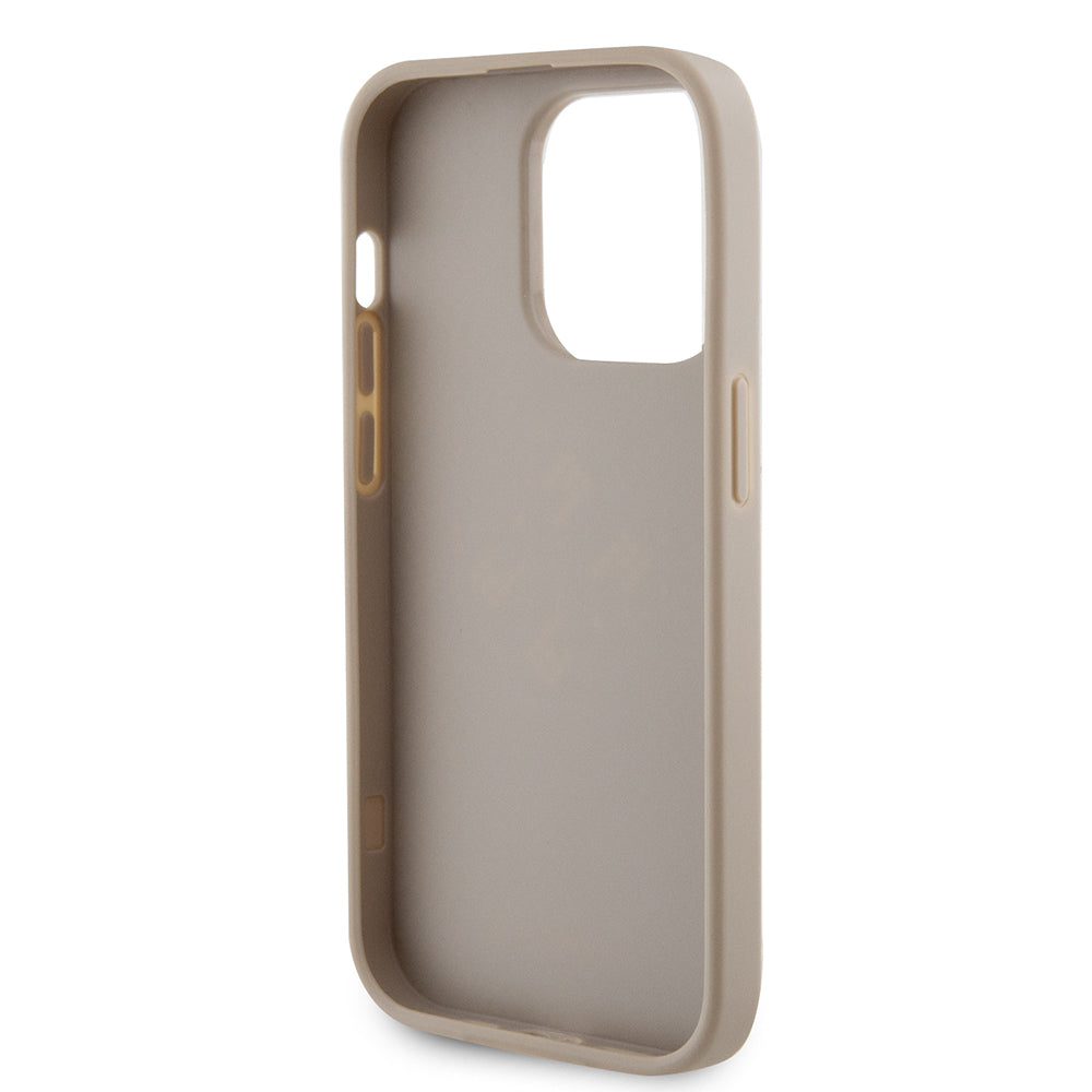 Case for Apple iPhone 15 Pro Max, Guess, Perforated 4G, Gold