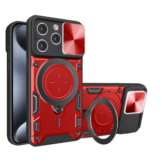Case for Apple iPhone 15 Pro Max, Techsuit, CamGuard Pro, Red