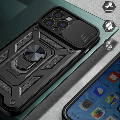 Case for Apple iPhone 15 Pro Max, Techsuit, CamShield, Black