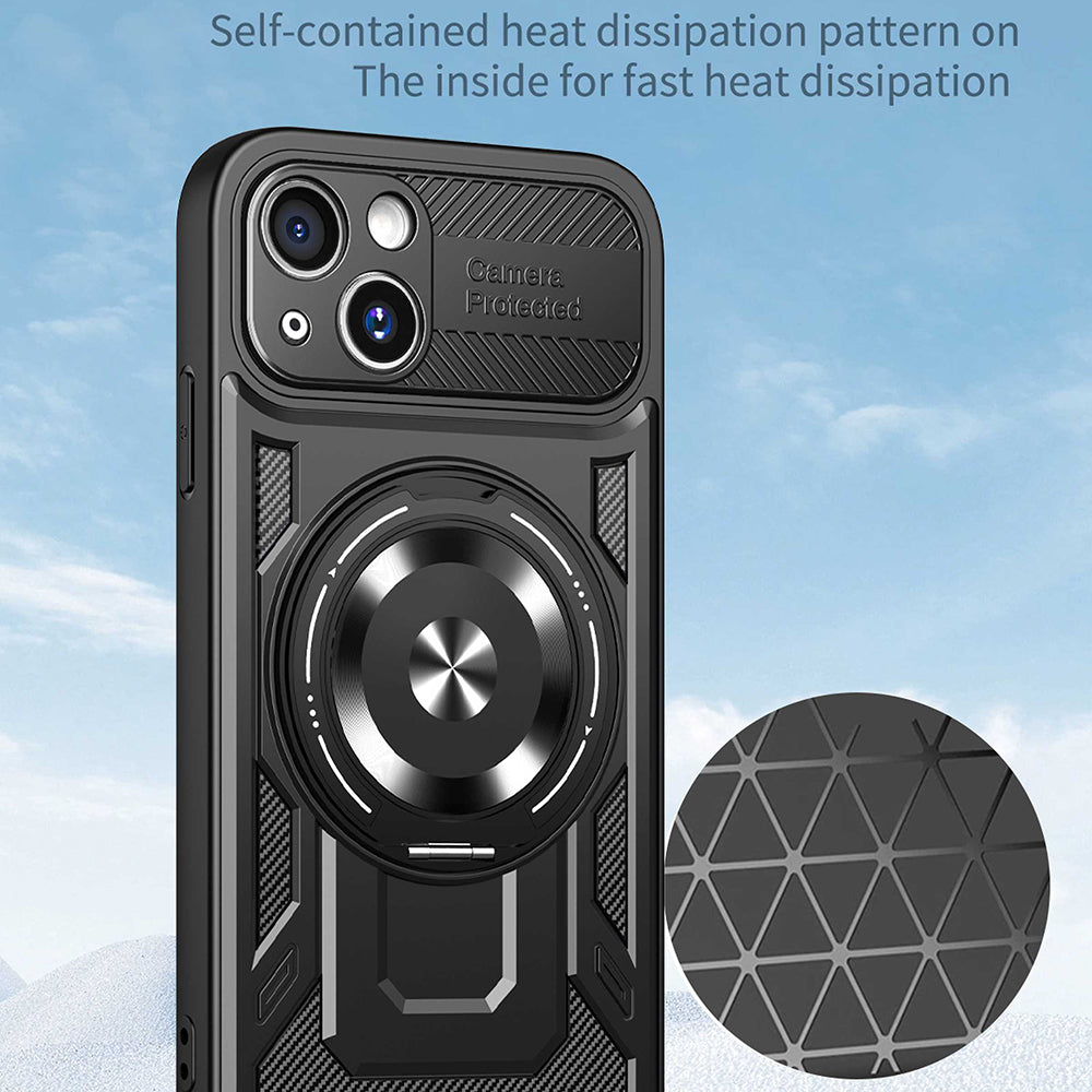Case for Apple iPhone 15, Techsuit, RuggedCam, Gray