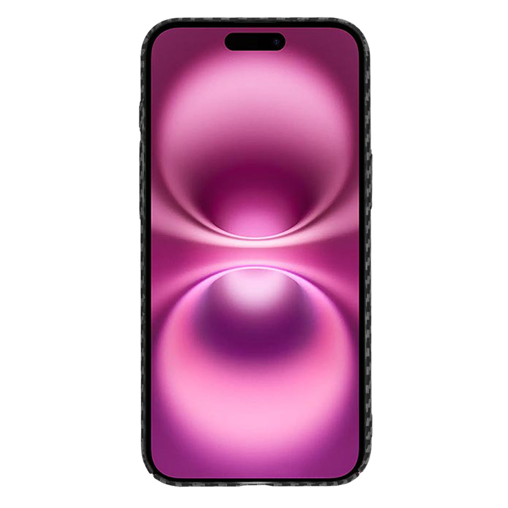 Case for Apple iPhone 16 Plus, Techsuit, Carbonite FiberShell, Black