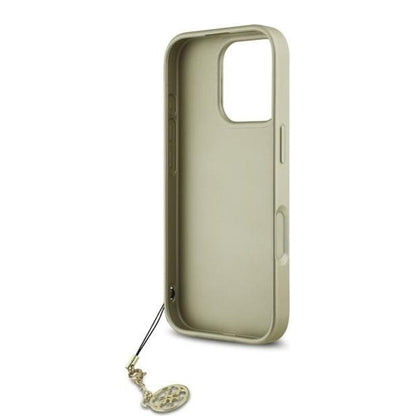 Case for Apple iPhone 16 Pro Max, Guess, 4G Charm, Black