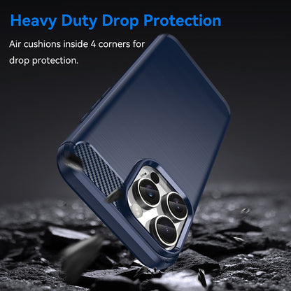 Case for Apple iPhone 16 Pro Max, Techsuit, Carbon, Blue