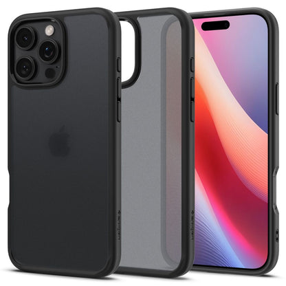 Case for Apple iPhone 16 Pro, Spigen, Ultra Hybrid, Matte Black ACS08124