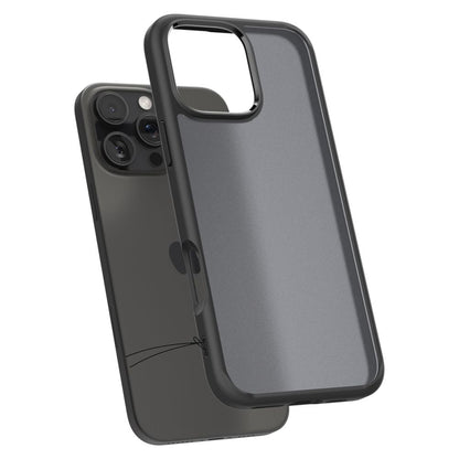Case for Apple iPhone 16 Pro, Spigen, Ultra Hybrid, Matte Black ACS08124