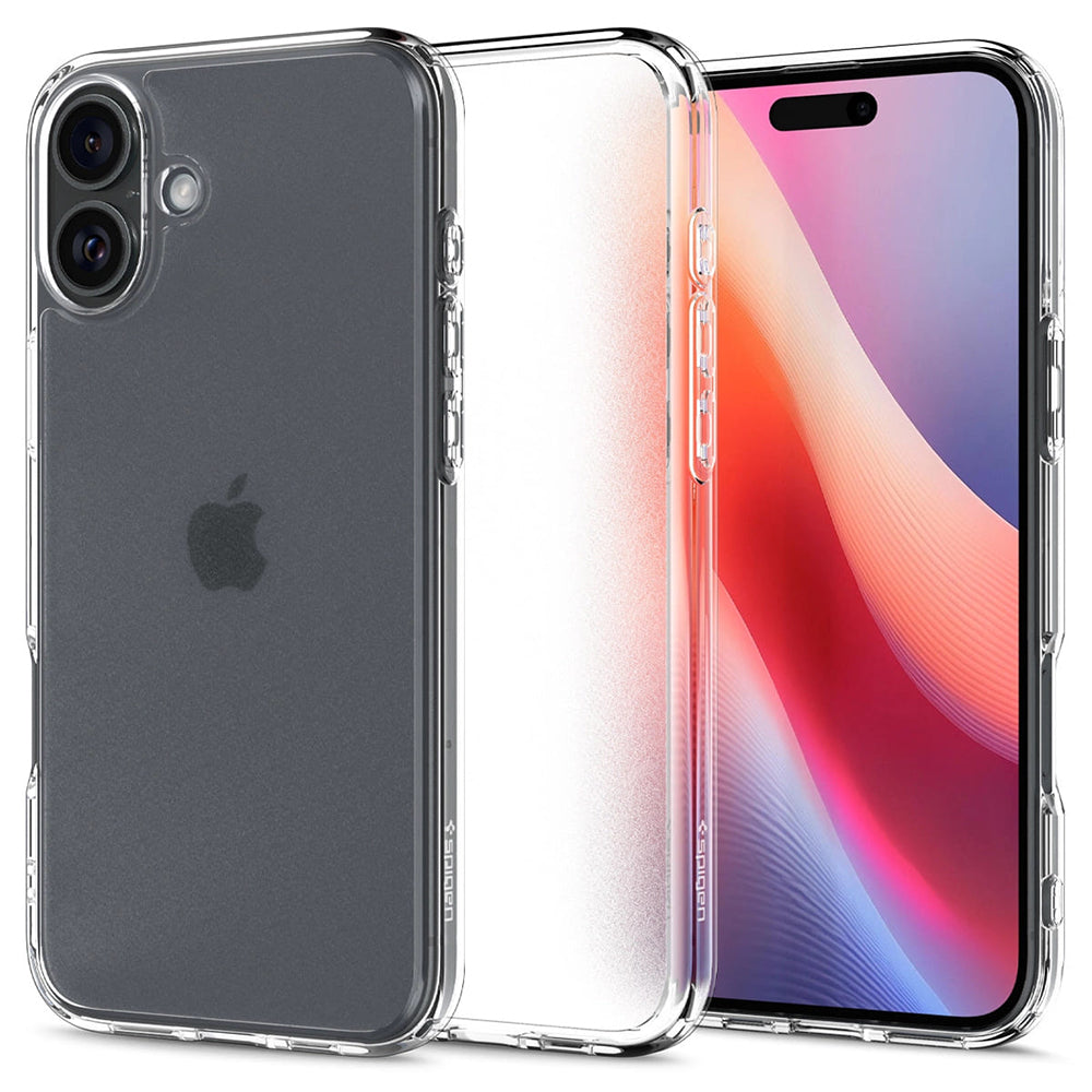 Case for Apple iPhone 16, Spigen, Ultra Hybrid, Satin Transparent