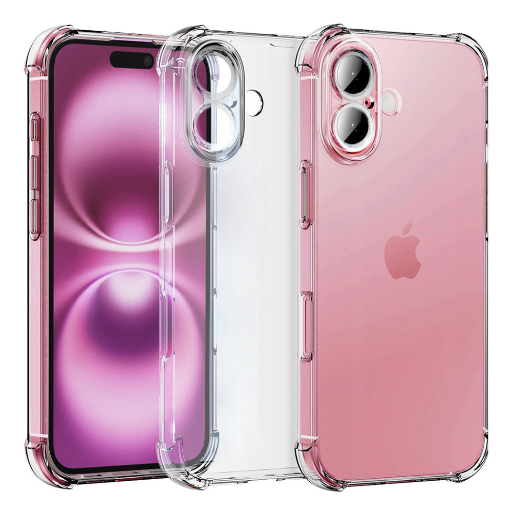 Case for Apple iPhone 16, Techsuit, Shockproof Clear, Transparent