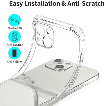 Case for Apple iPhone 16, Techsuit, Shockproof Clear, Transparent