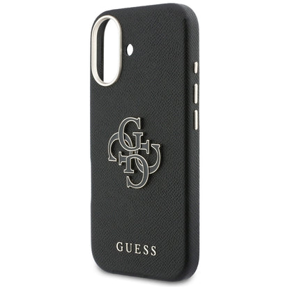 Case for Apple iPhone 17, Guess, Resin Logo, Black