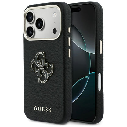 Case for Apple iPhone 17 Pro Max, Guess, Resin Logo, Black