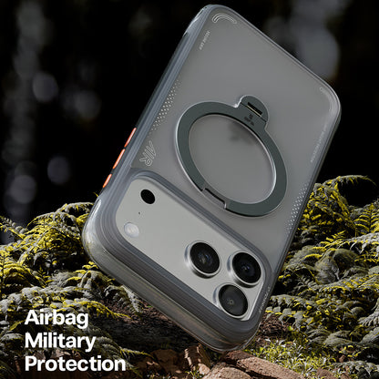Case for Apple iPhone 17 Pro Max, Torras, Ostand Spin Air, Gray