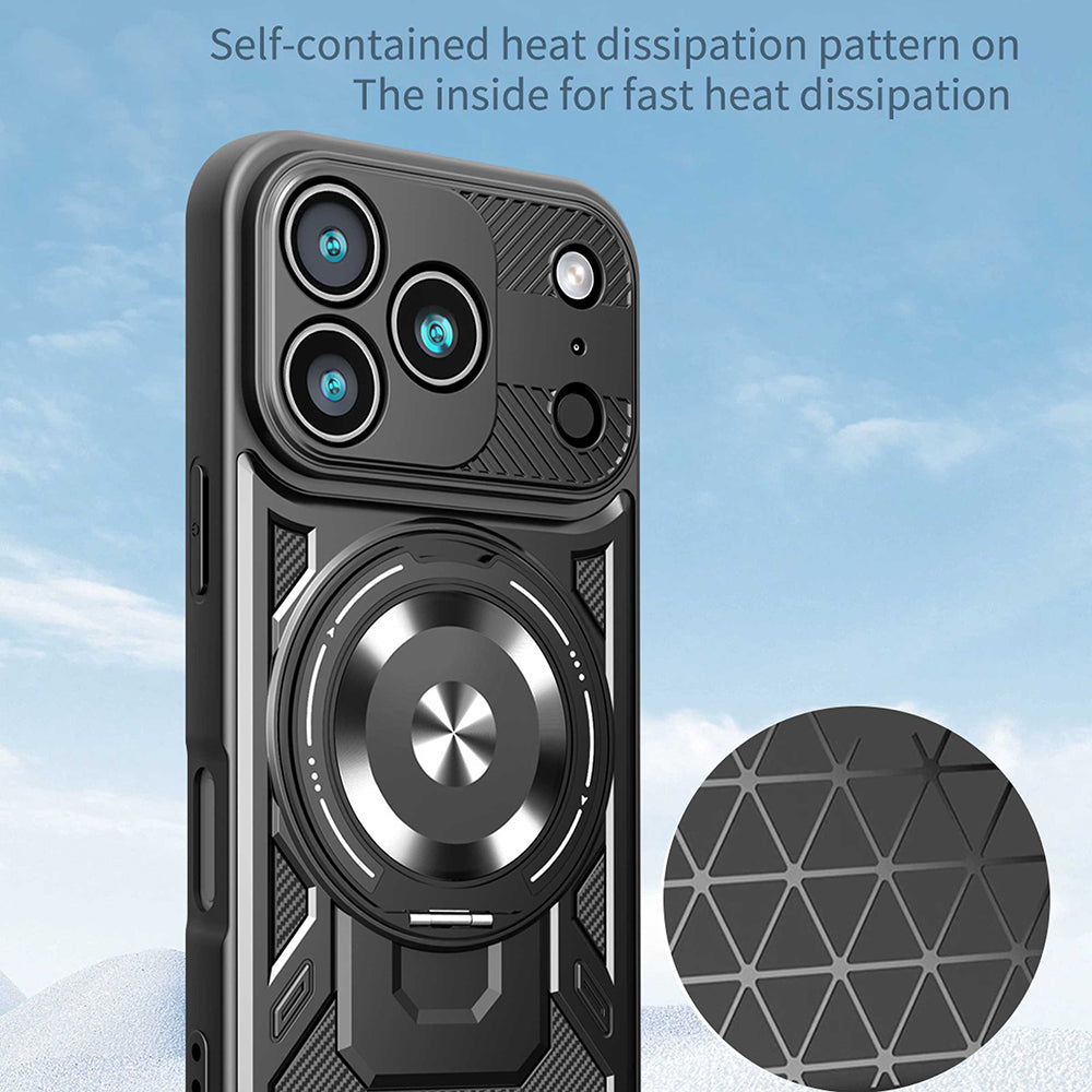 Case for Apple iPhone 17 Pro, Techsuit, RuggedCam, Gray