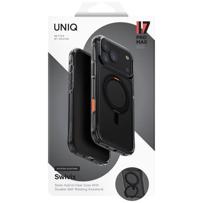 Case for Apple iPhone 17 Pro, UNIQ, Swivix, Black