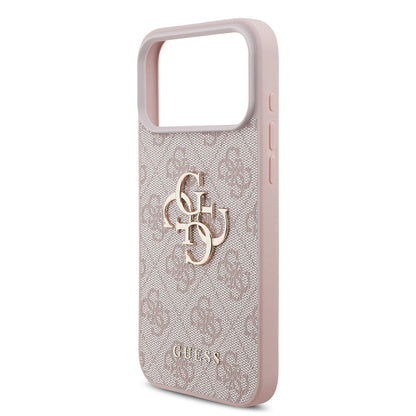 Case for Apple iPhone 18 Pro / 17 Pro, Guess, 4G Big Logo, Pink