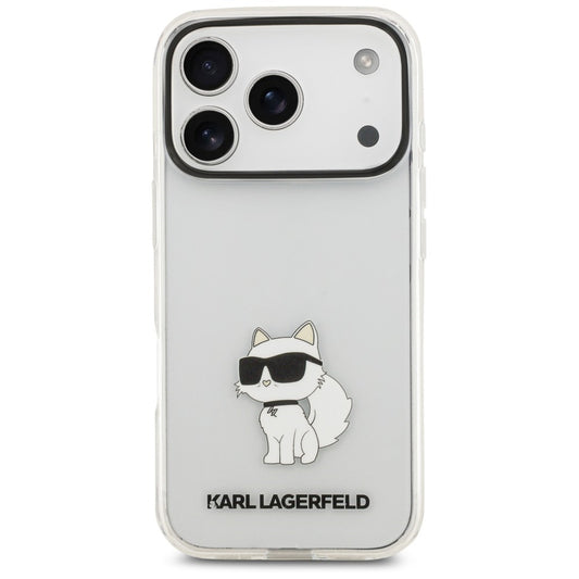 Case for Apple iPhone 18 Pro / 17 Pro, Karl Lagerfeld, IML Choupette NFT, Transparent