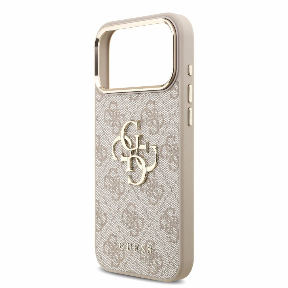 Case for Apple iPhone 18 Pro Max / 17 Pro Max, Guess, 4G Classic Logo with Strap, Pink Gold