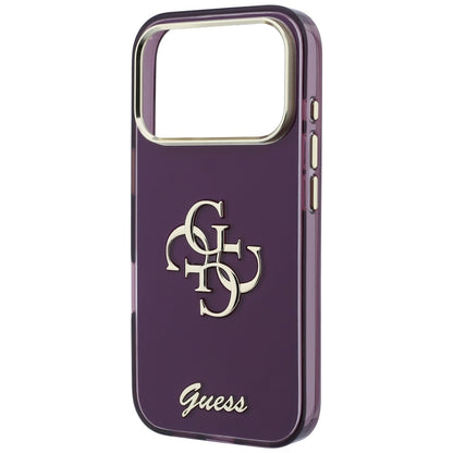Case for Apple iPhone 18 Pro Max / 17 Pro Max, Guess, IML 4G Metal Script, Burgundy