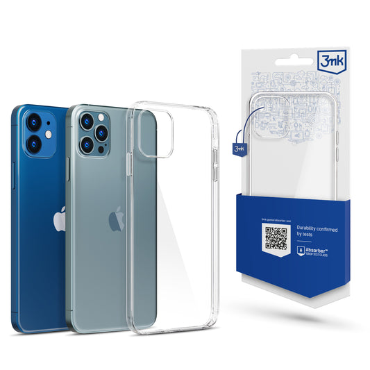 Case for Apple iPhone 12 / 12 Pro, 3MK, Clear, Transparent