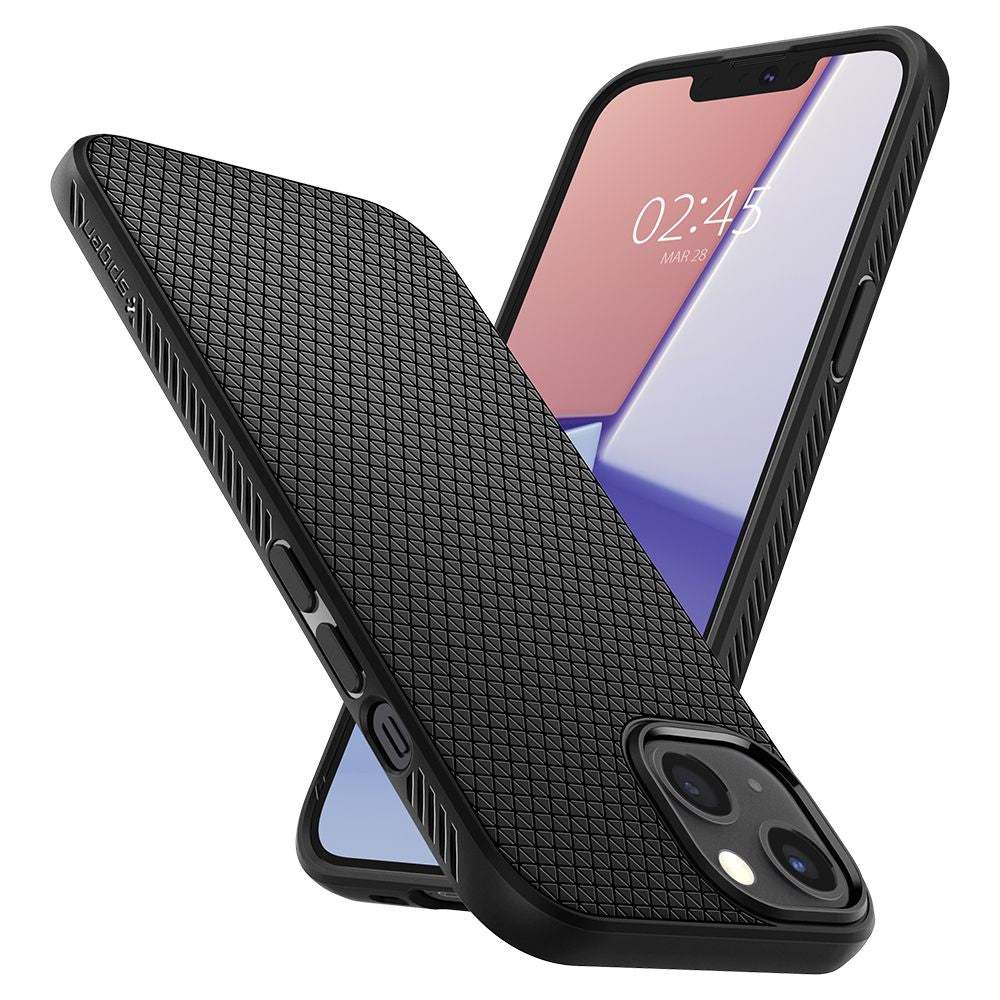 Case for Apple iPhone 13, Spigen, Liquid Air, Black