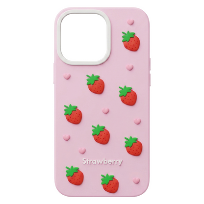 Case for Apple iPhone 17 Pro Max, OEM, Strawberry, Pink