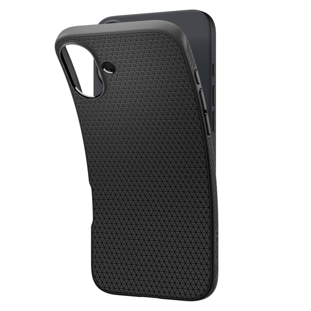 Case for Apple iPhone 16, Spigen, Liquid Air Matte, Black ACS08194