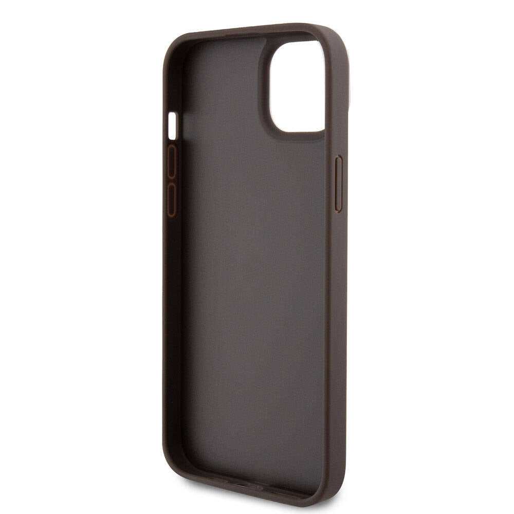 Case for Apple iPhone 15 Plus, Guess, Crossbody 4G Metal Logo, Brown, Resealed