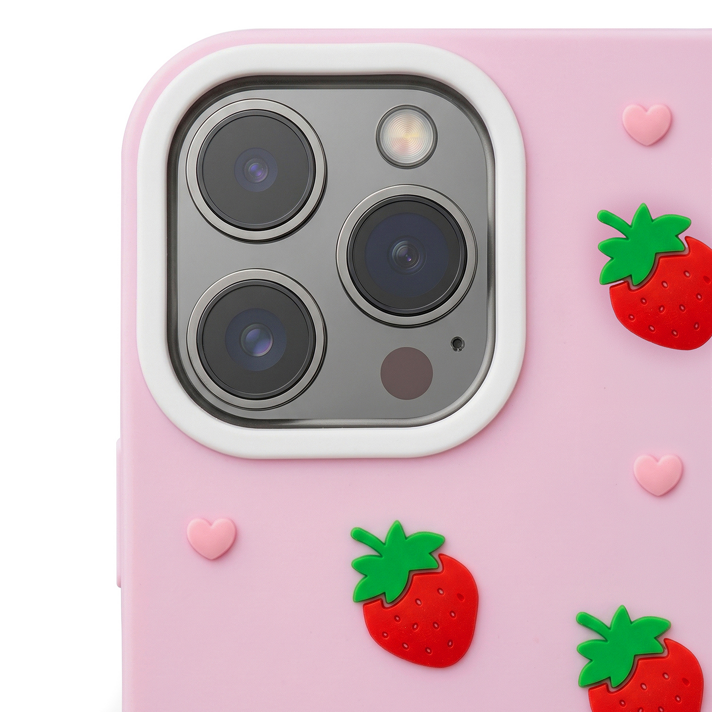 Case for Apple iPhone 15 / 14 / 13, OEM, Strawberry, Pink