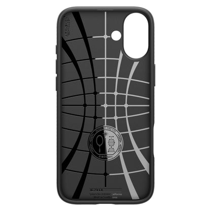 Case for Apple iPhone 16, Spigen, Liquid Air Matte, Black ACS08194