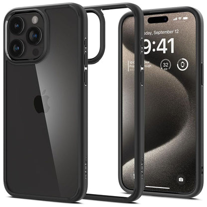 Case for Apple iPhone 15 Pro, Spigen, Ultra Hybrid, Black ACS06713