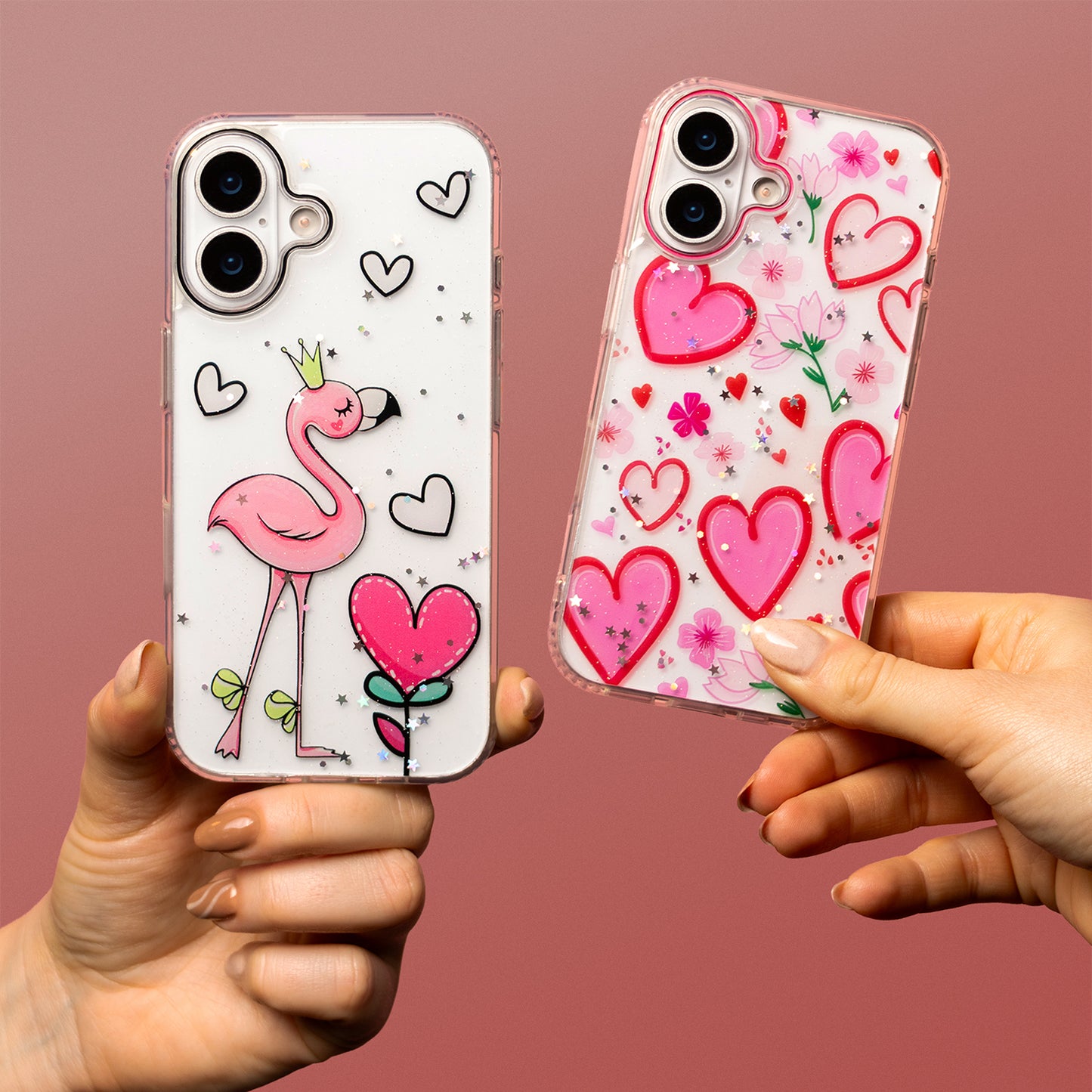 Case for Apple iPhone 15, OEM, Ultra Trendy Love 2, Multicolor