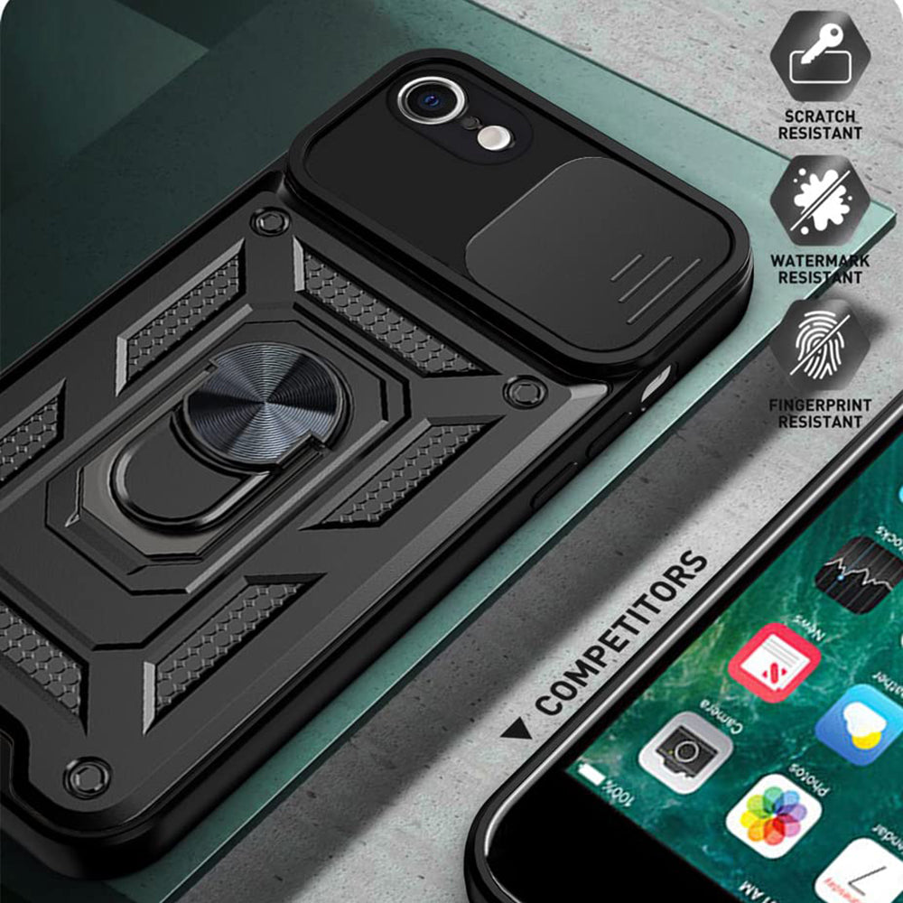 Case for Apple iPhone 6 / 6s, Techsuit, CamShield, Black