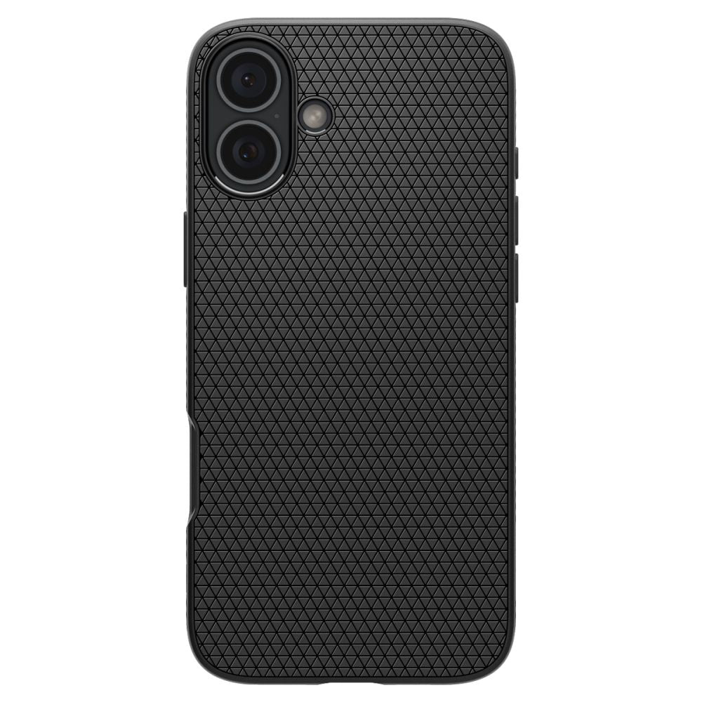 Case for Apple iPhone 16, Spigen, Liquid Air Matte, Black ACS08194